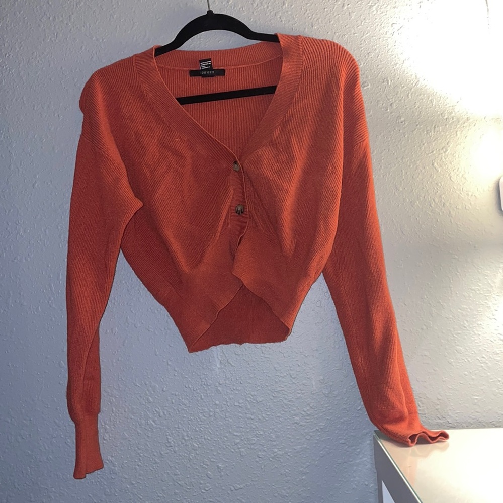Forever21 Ribbed Knit Cardigan Sweater
